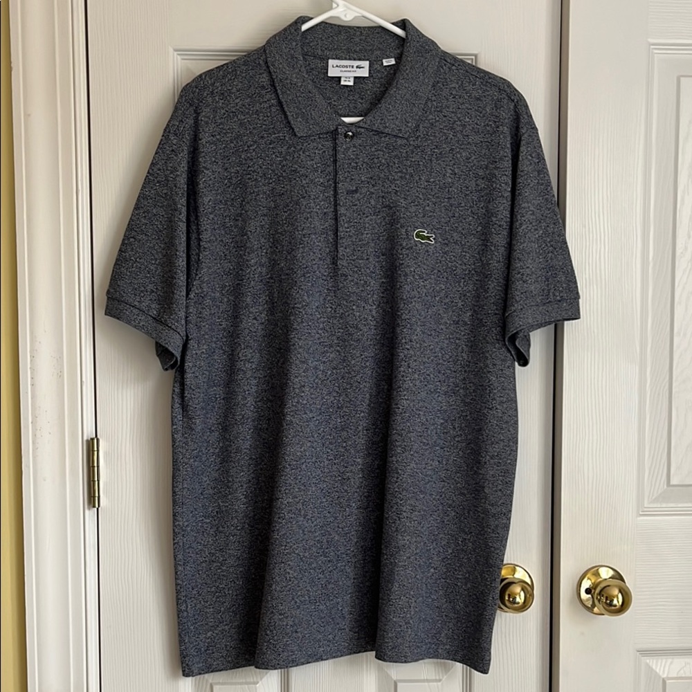 Lacoste Gray Polo Shirt with Classic Fit